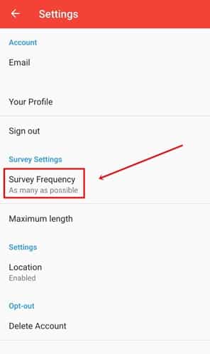 attapoll survey frequency