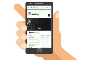 jobboy mobile site