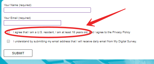 mydigitalsurvey sign up form