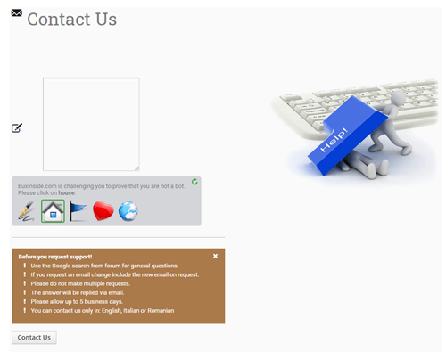 buxinside contact form