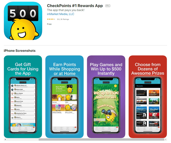 ellenőrző pontok app