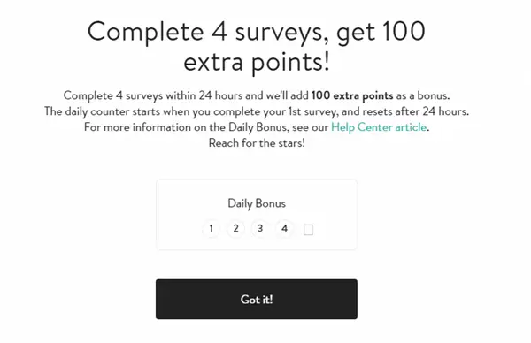 yuno surveys daily bonus