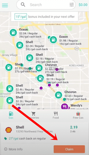 getupside gas pump locator