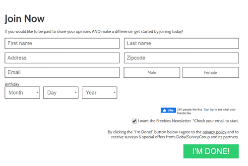 global survey group registration