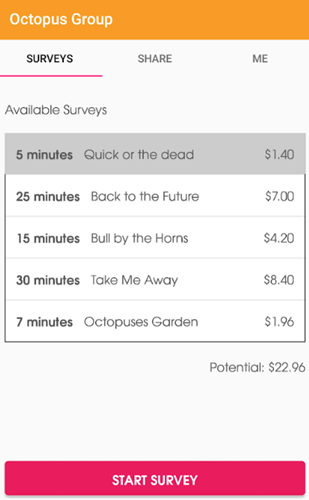 octopus group paid surveys