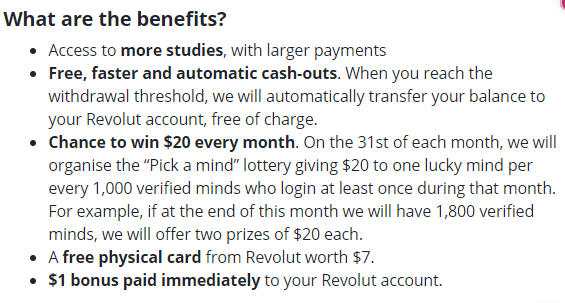 Testable Minds Verified Account Benefits