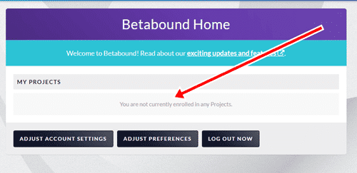 betabound dashboard