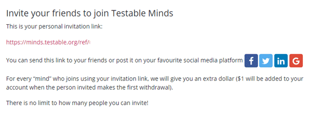 testable minds referral program