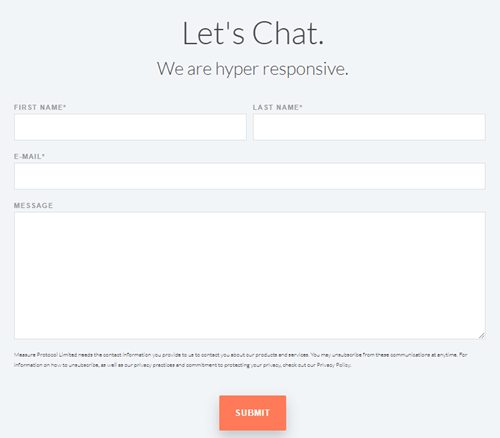 Measure Msr Contact Form