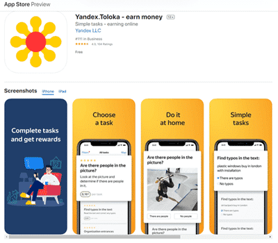 Yandex Toloka Mobile App