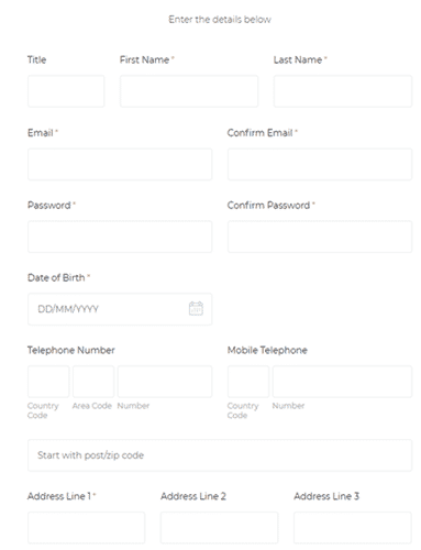 Clicks Research Registration Form