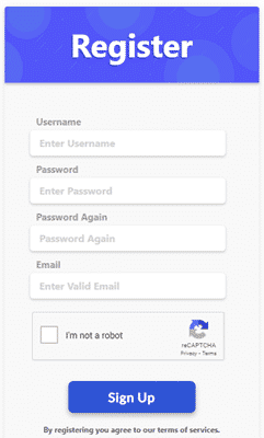 Linxium Sign Up Form