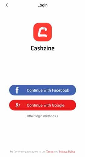 Cashzine Registration