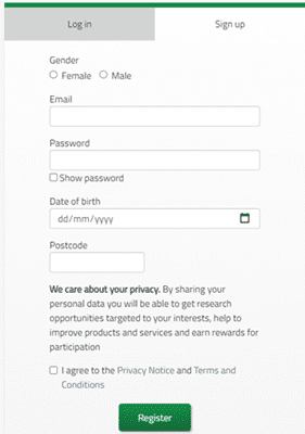 Cinchdollars Registration Form