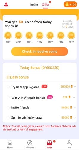 Sample Of Daily Offers On Cashzine