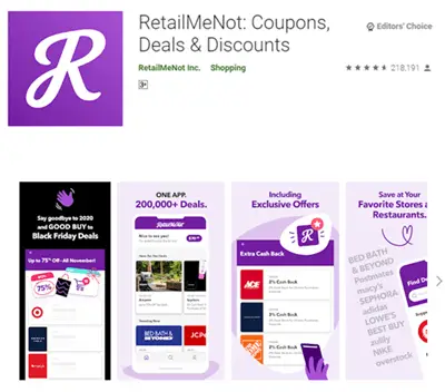 Retailmenot App