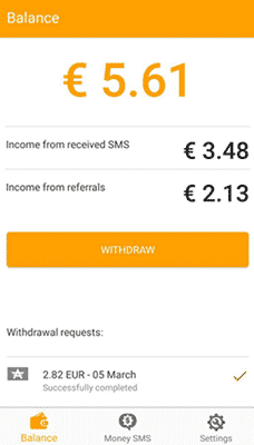 Money Sms App