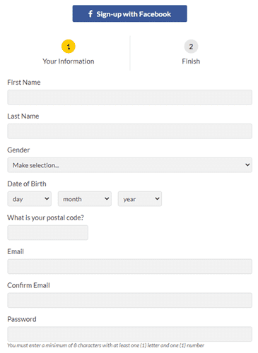 Registration Form Of Web Perspectives