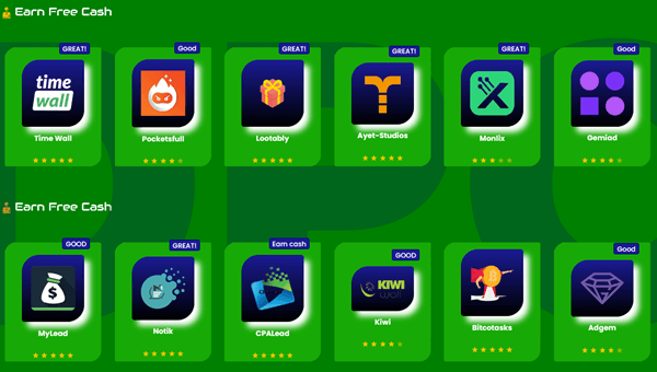 offerwall of paidpoints