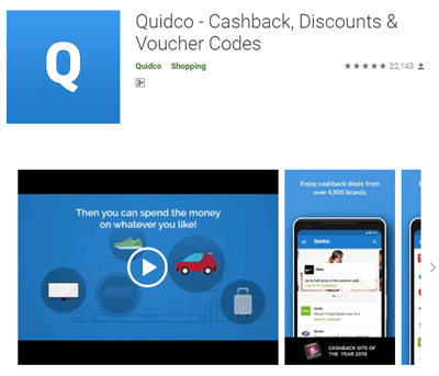 Mobile App Of Quidco