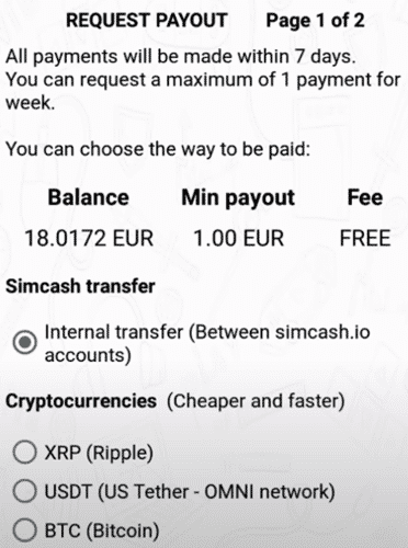 Payment Methods Of Simcash