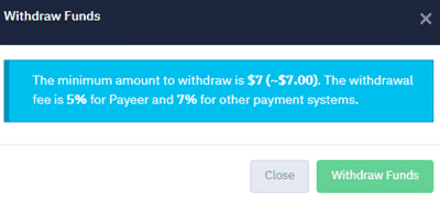 everve payout threshold