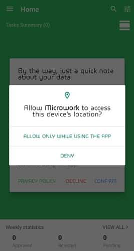 microwork permissions