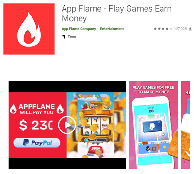 mobile app of app flame
