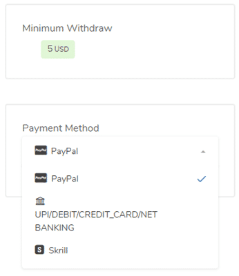 payment options of randomworkers