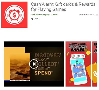 cash alarm app