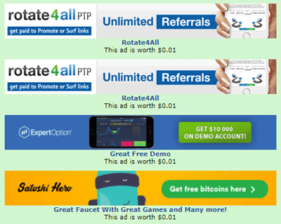 viewing ads on jillsclickcorner