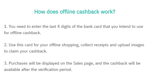 additional requirements of offline cashback offers on ai marketing