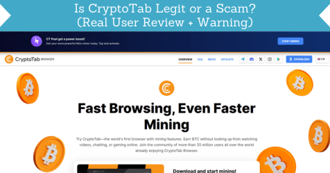 Is CryptoTab Legit or a Scam? (Real User Review + Warning)