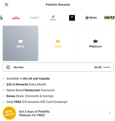 perkwiz rewards