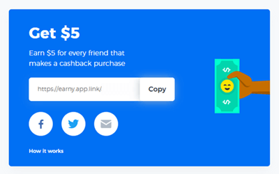 referral program of earny