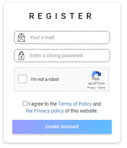 sign up form of cashngifts