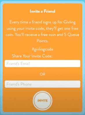 referral program of givling