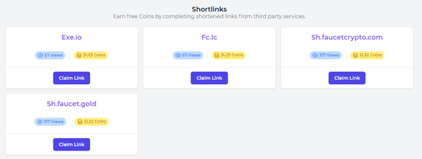 completing shortlinks on faucet crypto