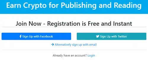 how to register on publish0x
