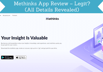 methinks app review header