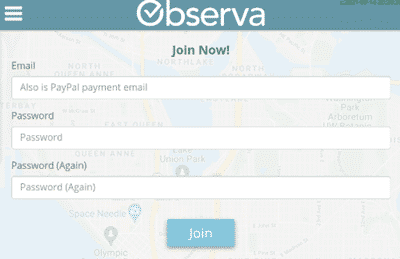 how to sign up for observa