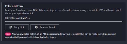 referral program of fire faucet