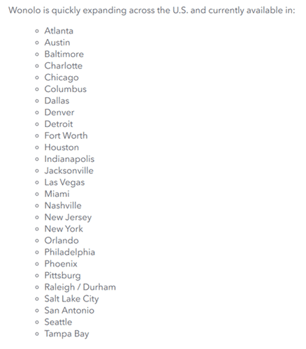 availability of wonolo