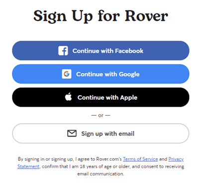rover registration