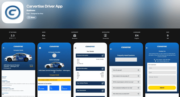 app of carvertise