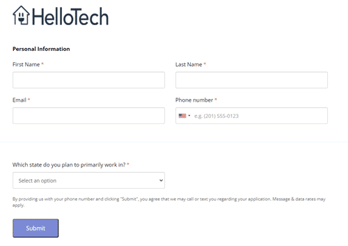 hellotech application