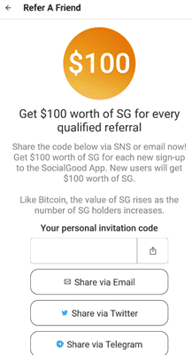 referral program of socialgood