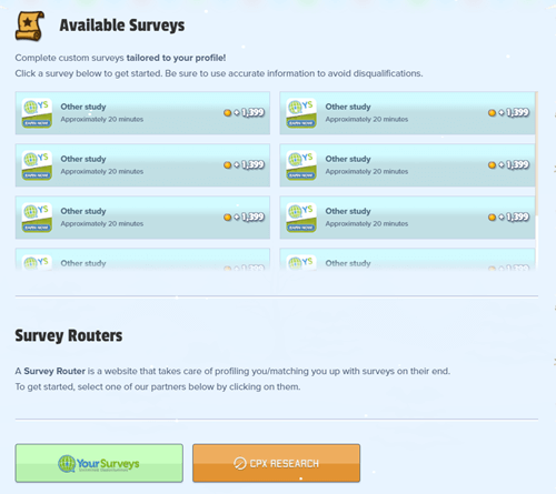 paid surveys of gamermine