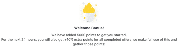 moneytree rewards welcome bonus
