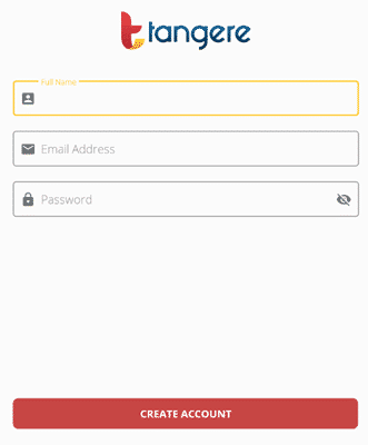 how sign up on tangere